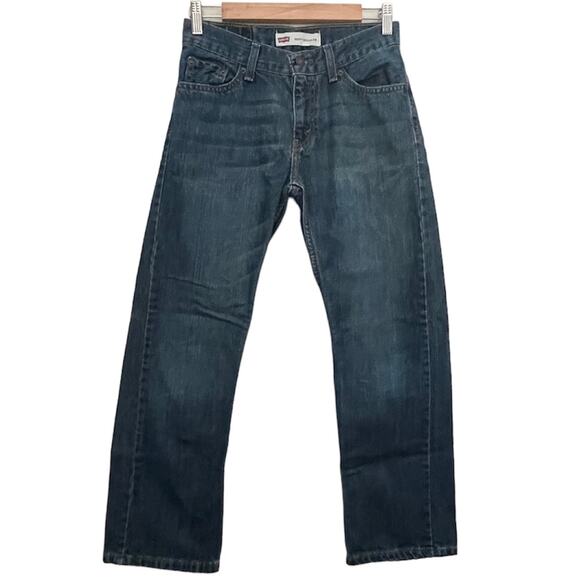 Levi's 505 Regular Jeans - Kid's Size 14 - Dark Wash - Picture 1 of 6